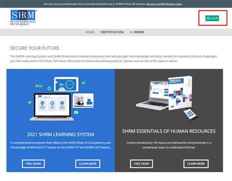 bshrm|shrm learning system log in.